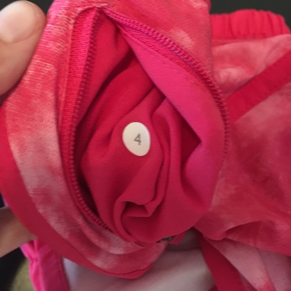 Lululemon Pink Tie Dye Tracker Shorts - Picture 4 of 4